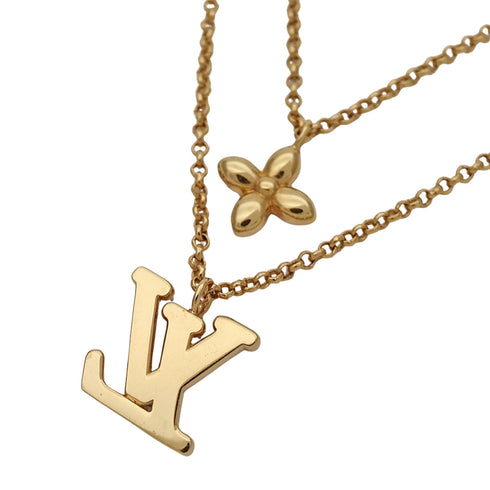 Pendant Necklace Rhinestone Gold