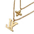 Pendant Necklace Rhinestone Gold