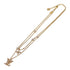 Pendant Necklace Rhinestone Gold