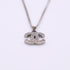 CC Logo Pendant Necklace Sterling Silver