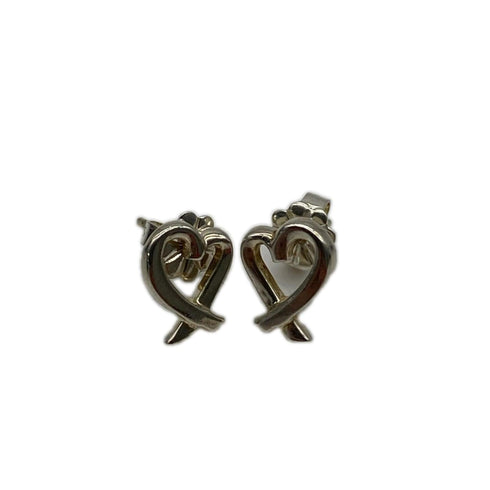 Loving Heart Stud Earrings Sterling Silver Sterling Silver