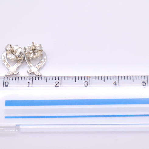 Loving Heart Stud Earrings Sterling Silver Sterling Silver