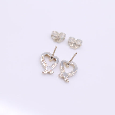 Loving Heart Stud Earrings Sterling Silver Sterling Silver