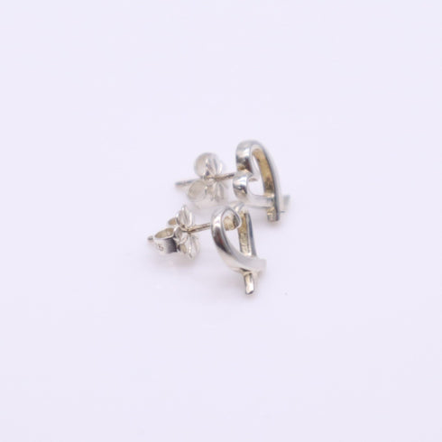 Loving Heart Stud Earrings Sterling Silver Sterling Silver