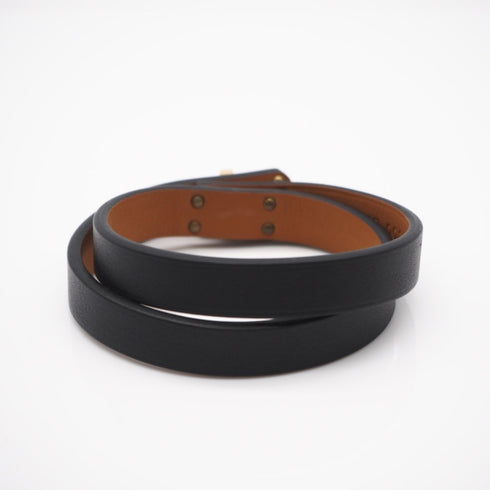 Kelly Bracelet Leather and Pink Gold