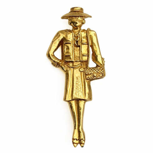 Mademoiselle Brooch Gold