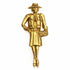 Mademoiselle Brooch Gold