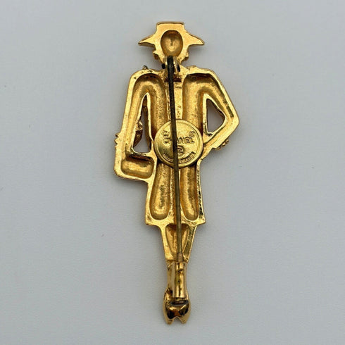Mademoiselle Brooch Gold
