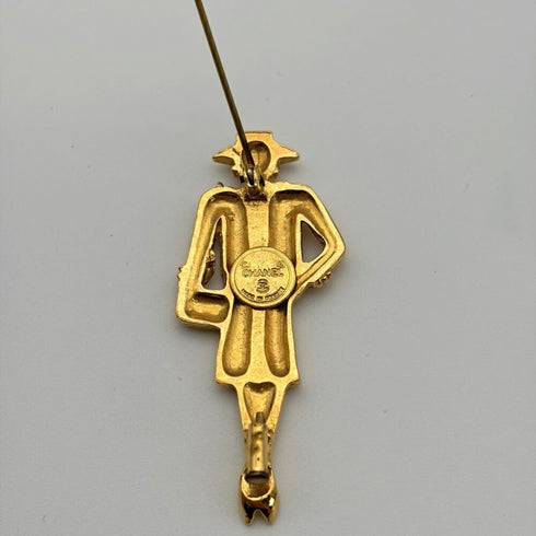 Mademoiselle Brooch Gold