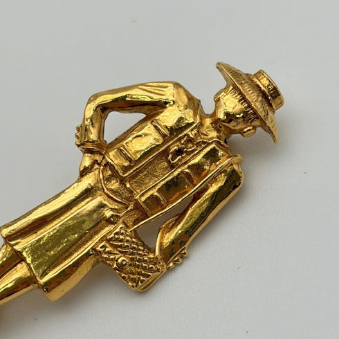 Mademoiselle Brooch Gold