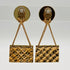 CC Logo Clip-On Earrings Metal Gold-Tone Metal