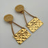 CC Logo Clip-On Earrings Metal Gold-Tone Metal