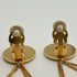CC Logo Clip-On Earrings Metal Gold-Tone Metal