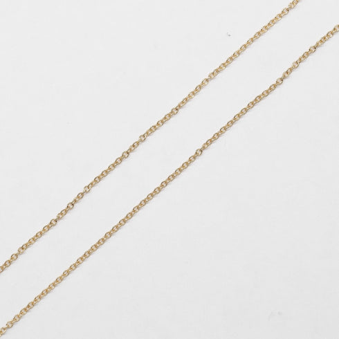 Crown Key Pendant Necklace 18K Yellow Gold
