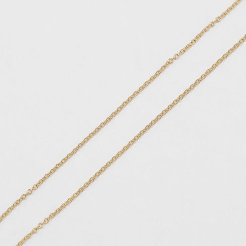 Bean Pendant Necklace 18K Yellow Gold 7.4mm
