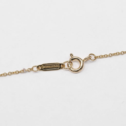 Oval Key Pendant Necklace 18K Yellow Gold With Diamonds