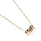Bean Pendant Necklace 18K Yellow Gold 7.74mm