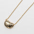 Bean Pendant Necklace 18K Yellow Gold 7.74mm