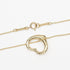 Open Heart Pendant Necklace 18K Yellow Gold 13.5mm