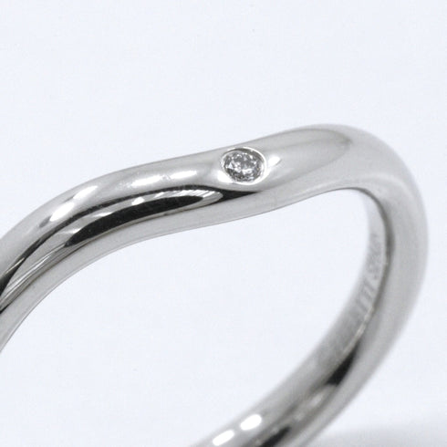 Curved Band Ring Platinum