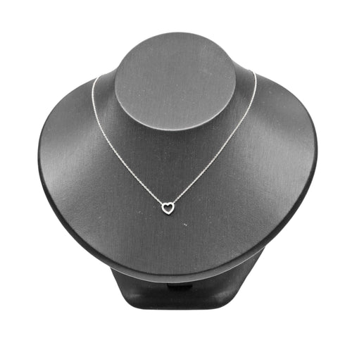 Pendant Necklace White Gold with Diamonds