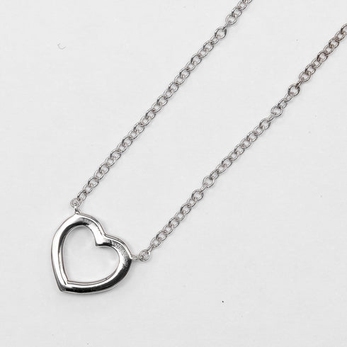 Pendant Necklace White Gold with Diamonds