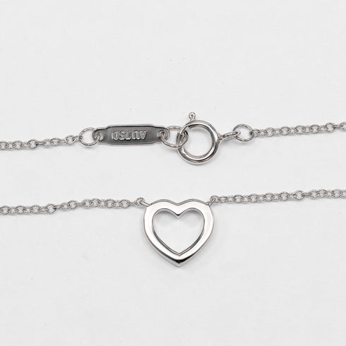 Pendant Necklace White Gold with Diamonds