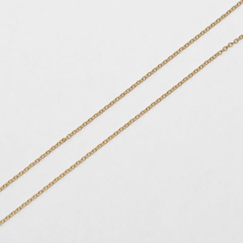 Crescent Moon Pendant Necklace Yellow Gold