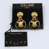 Earrings Gold-Tone Metal