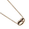 Bean Pendant Necklace 18K Rose Gold 6.33mm