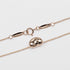 Bean Pendant Necklace 18K Rose Gold 6.33mm
