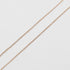 Bean Pendant Necklace 18K Rose Gold 6.33mm