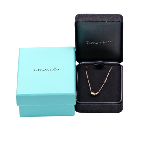 Bean Pendant Necklace 18K Rose Gold 6.33mm
