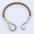 Bracelet Metal and Leather Brown