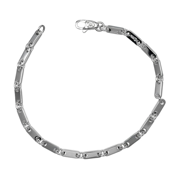 Figaro Bracelet 18K White Gold