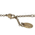 Orb Pendant Necklace Gold with Rhinestone