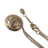 Orb Pendant Necklace Gold with Rhinestone