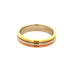 Vendome Louis Cartier Band Ring 18K Tricolor Gold