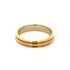 Vendome Louis Cartier Band Ring 18K Tricolor Gold