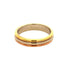Vendome Louis Cartier Band Ring 18K Tricolor Gold