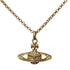 Bas Relief Pendant Necklace Gold Mini