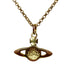 Bas Relief Pendant Necklace Gold Mini