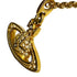 Bas Relief Pendant Necklace Gold Mini