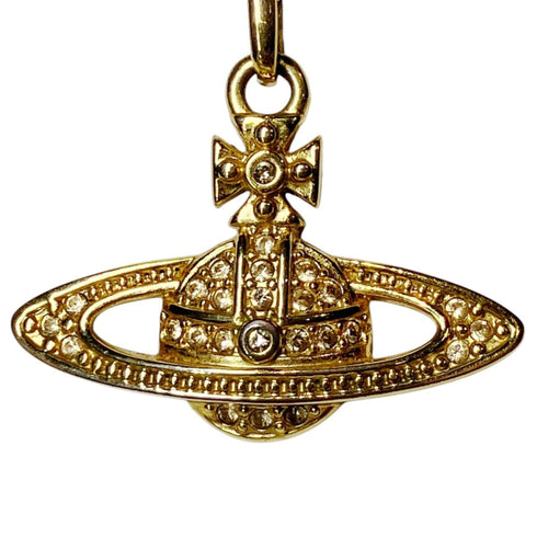 Bas Relief Pendant Necklace Gold Mini