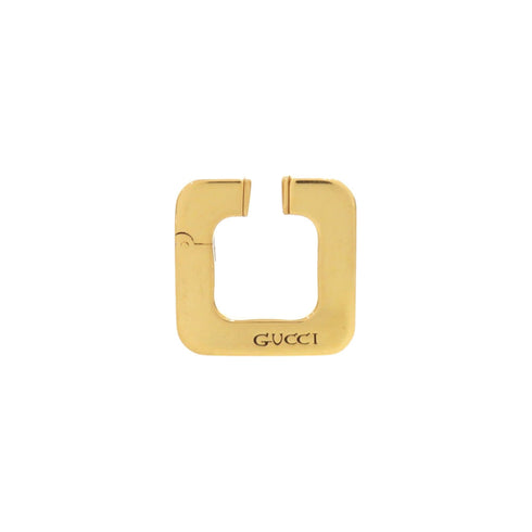 Square Ear Cuff Earrings Gold Metal