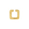 Square Ear Cuff Earrings Gold Metal