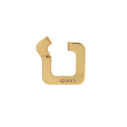 Square Ear Cuff Earrings Gold Metal