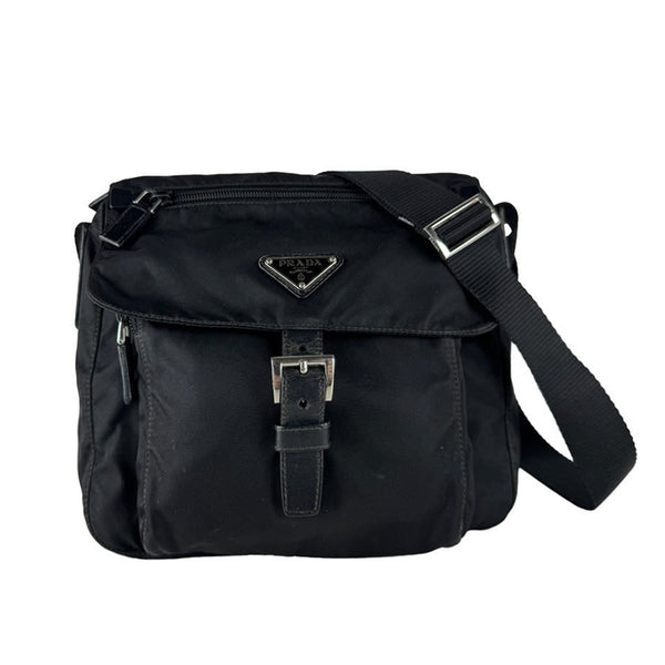 Buckle Messenger Bag Tessuto Small