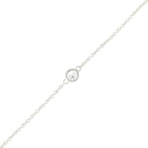 Elsa Peretti Diamonds By The Yard Pendant Necklace Platinum