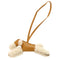 Bag Charm Agneau Milo and Fur Brown Handbag Charm